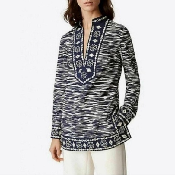 Tory Burch “Tory” Sheesha Embellished Tunic - Picture 2 of 11